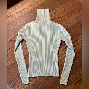 Light Green Gap Ribbed Turtleneck